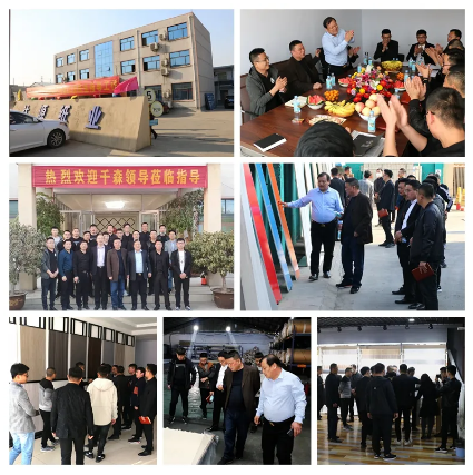 先后前往帝龙新材料(临沂)有限公司,山东达源装饰材料有限公司参观